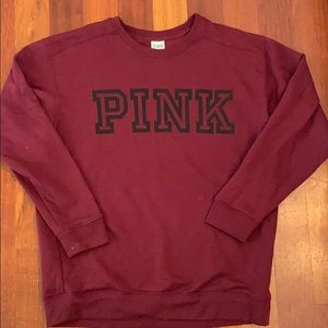 Pink Victoria’s Secret sweatshirt